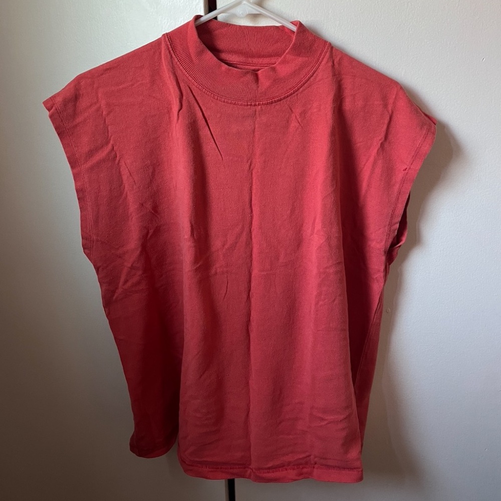 Faded BDG Muscle Tank with Mock Neck